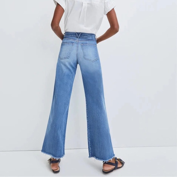 Veronica Beard Taylor High Rise Wide Leg Jean - Picture 6 of 7